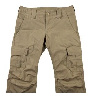 Under Armour Pants Womens 4 Tan Storm Cargo Tactical Ripstop Low Rise Bootcut